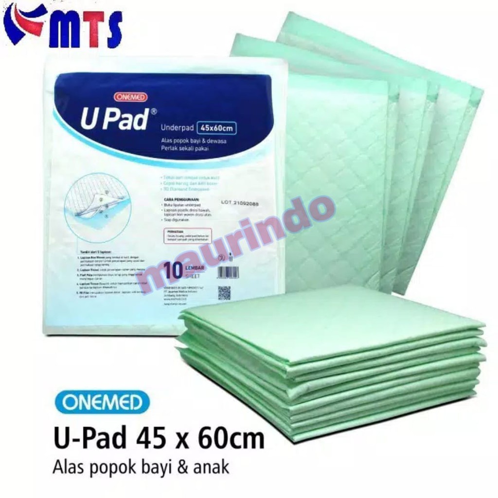 COD - Underpad Onemed Pad 45 x 60 cm Perlak Upad isi 10lbr