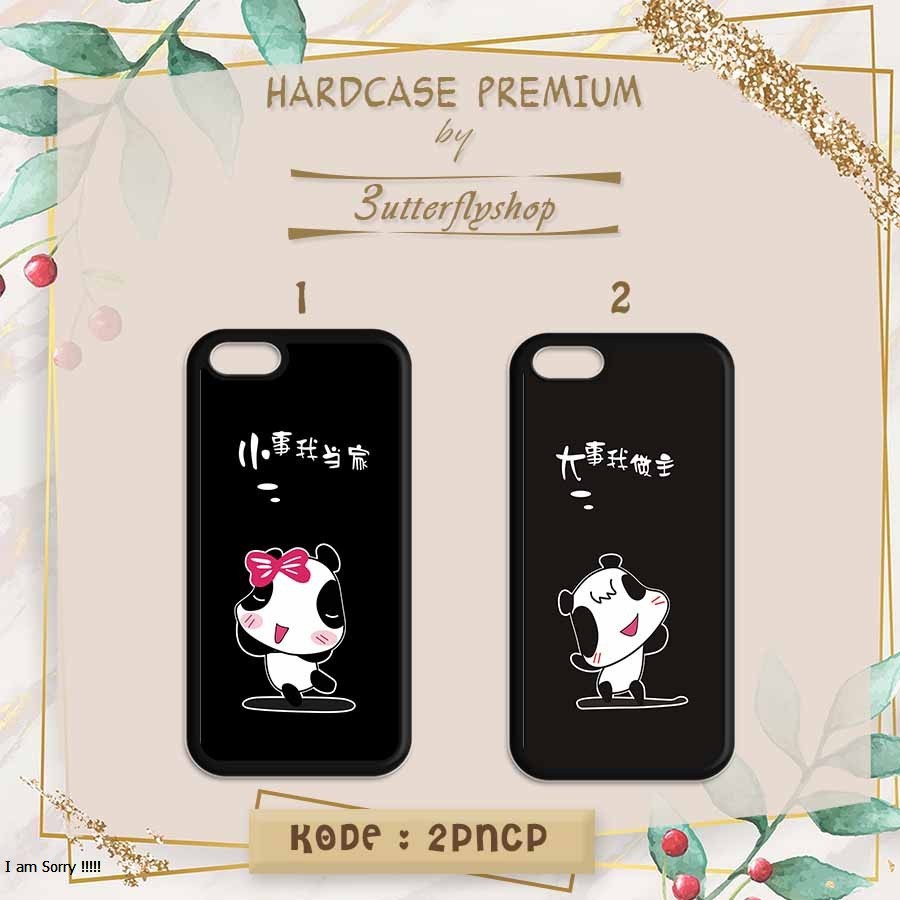 [HARDCASE] Mini Panda Bare Bears casing case Oppo Vivo Realme Redmi Xiaomi Samsung Iphone