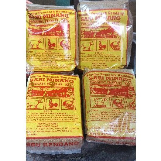 

Bumbu pemasak rendang sari minang 250g