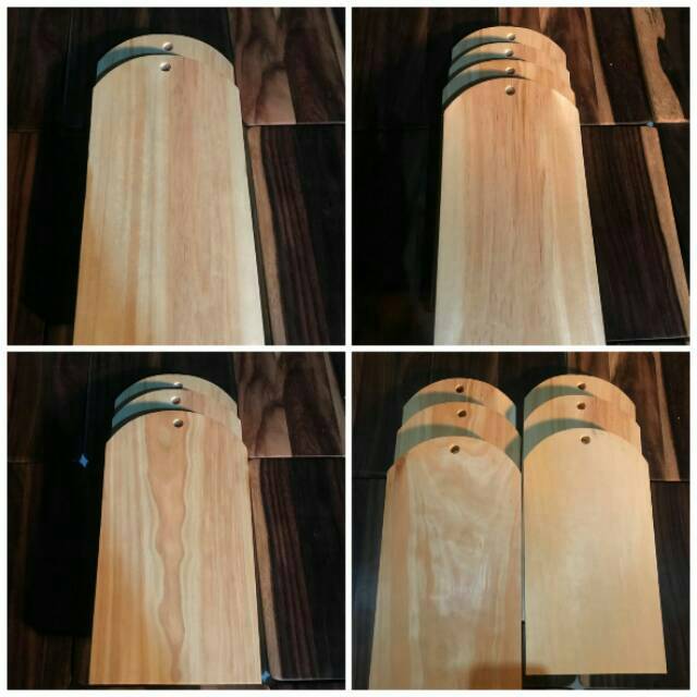 Talenan Kayu 28X15cm Kayu Pinus Gunungan / Wooden Cutting Board Gunungan 28x15cm