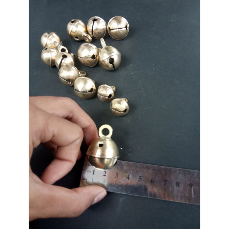 kerincing 3 cm kuningan aksesoris tarian barong gedruk