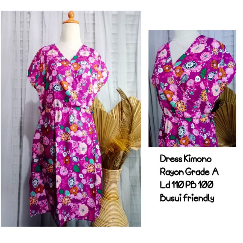 DASTER KIMONO RAYON BUSUI / BAJU TIDUR KEKINIAN