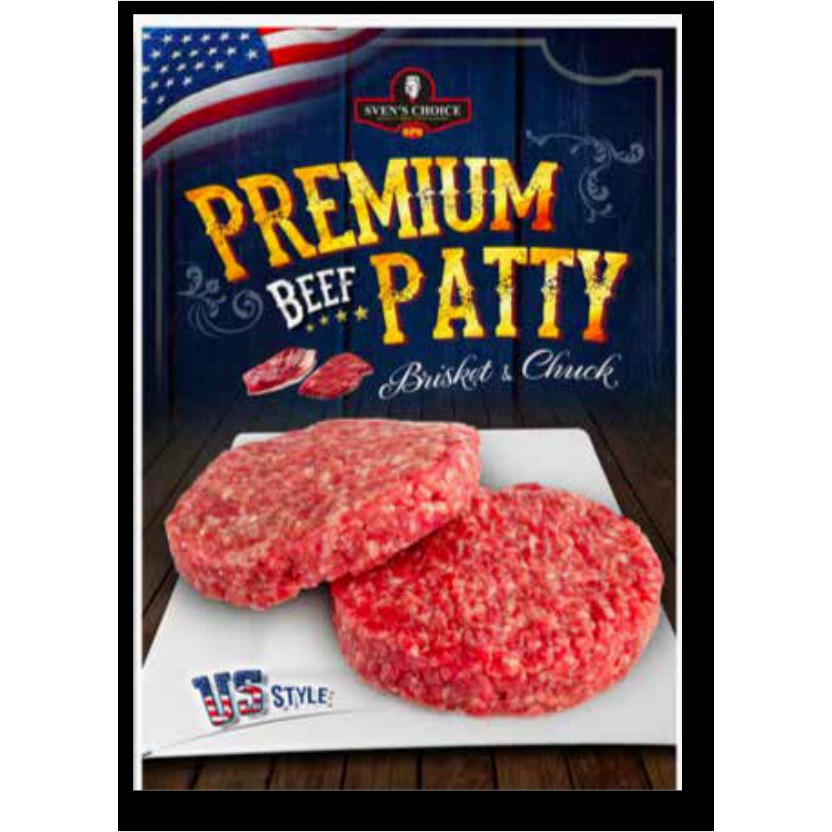 

BEEF BURGER SVEN CHOICE BURGER PREMIUM BEEF PATTY 200 GR