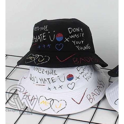 Cheaper-Topi Bucket Hat Motif Termurah