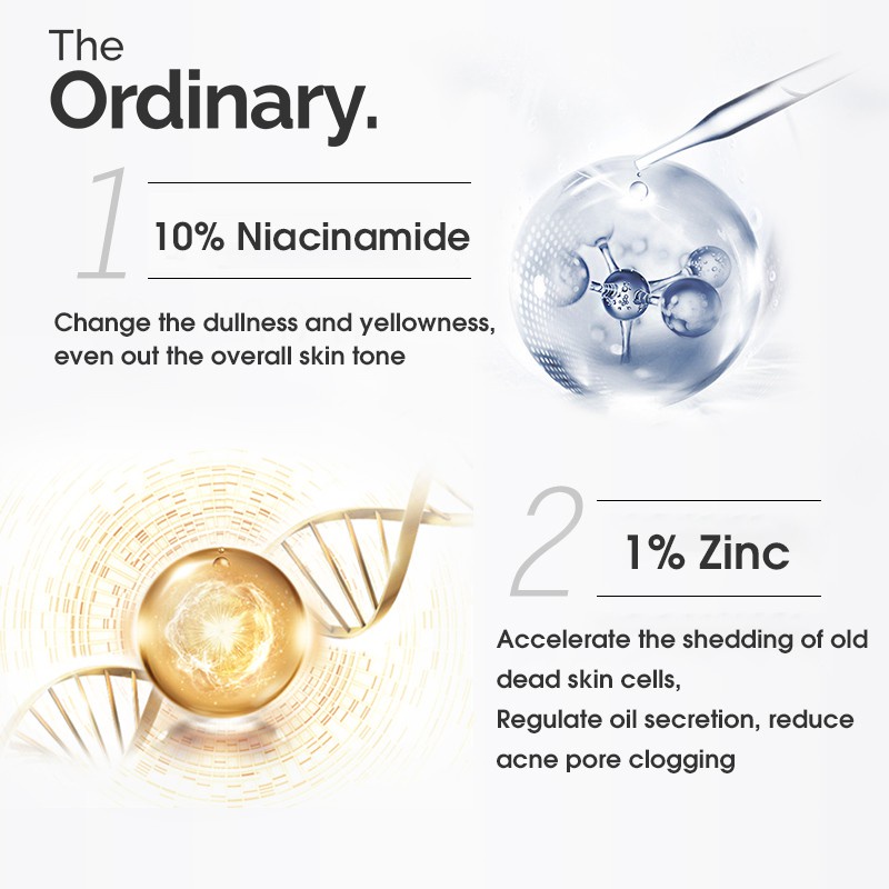 The Ordinary Niacinamide 10% + Zinc 1% Serum Wajah The Ordinary Serum Niacinamid Serum 30ml