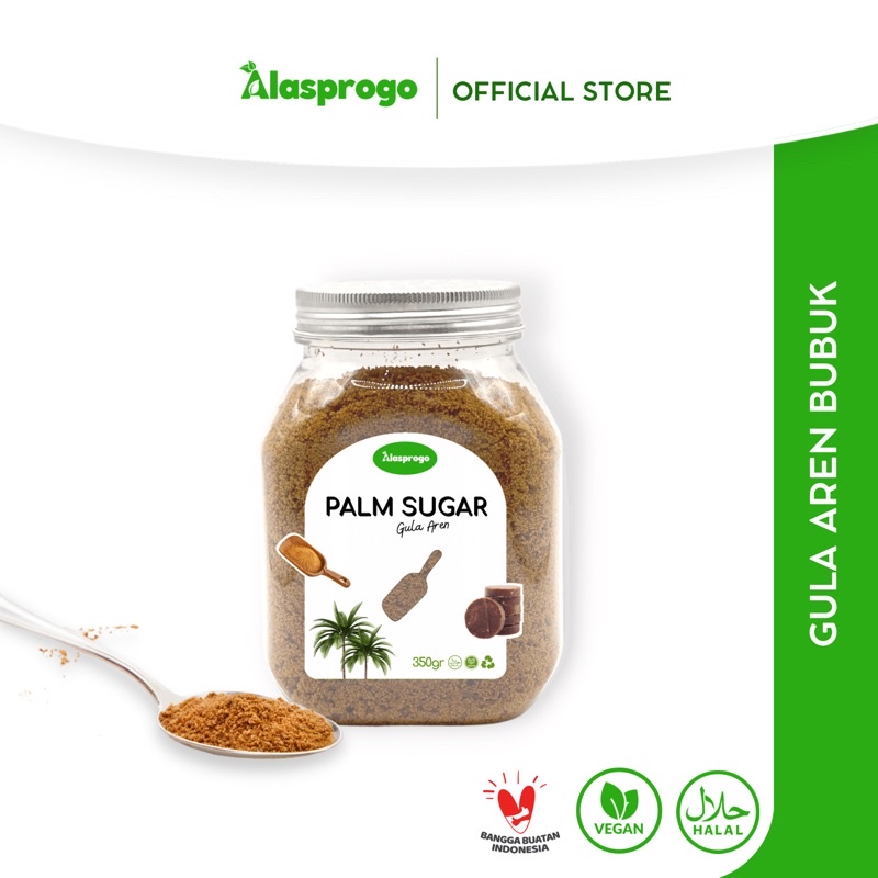

Alasprogo Gula Aren Bubuk / Gula Palem / Palm Sugar