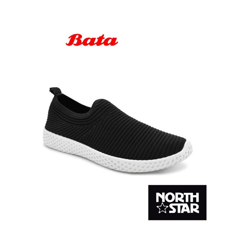 Bata North Star Sepatu Sneaker/Sekolah Slip On Wanita Dorji Black -5896796