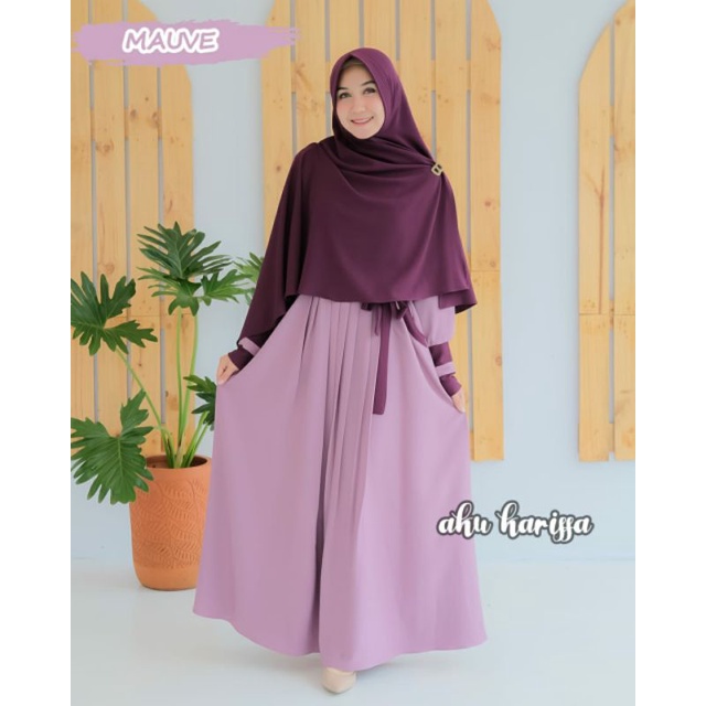 [ Original ] Ni-Gamis Set Hijab FAUZIAH set Syar'i by Aku Karissa/ gamis remaja gamis wanita bermerk