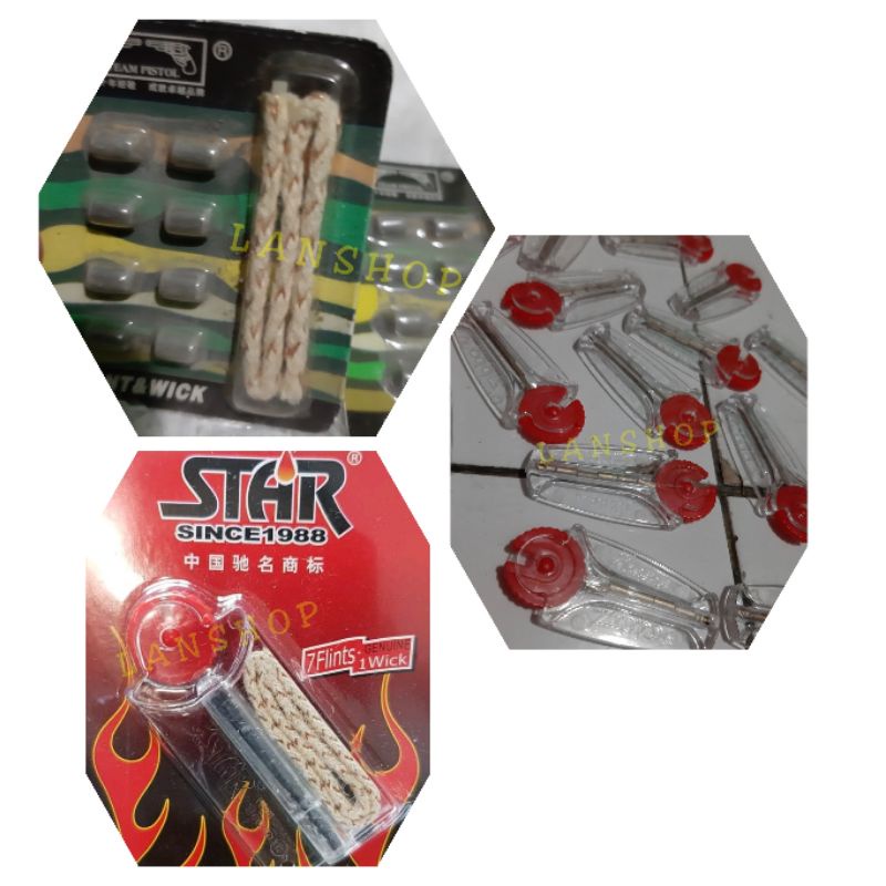 BATU ZIPPO DAN SUMBU/ BATU ZIPPO / BATU ZIPPO STAR