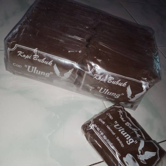 

Kopi bubuk cap ulung setengah bal