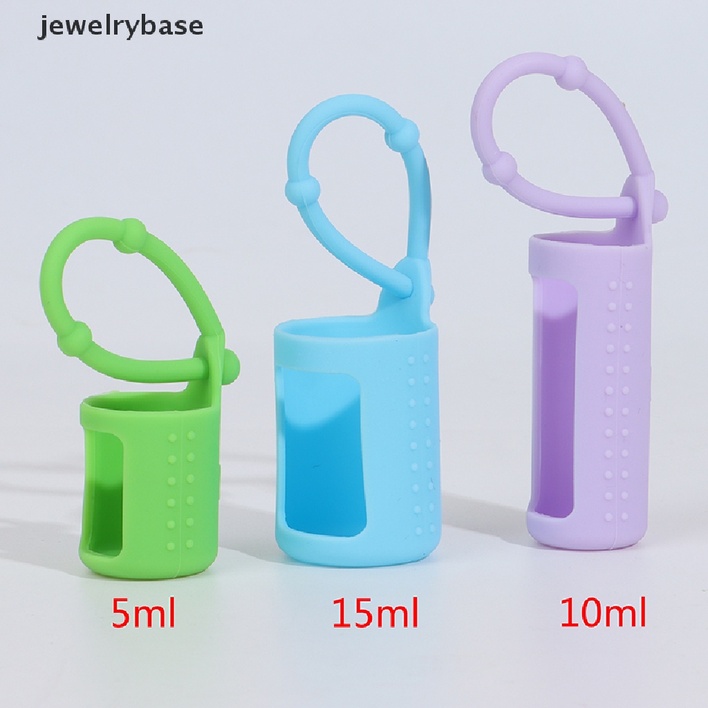 [Base] 6Pcs Silicone Essential Oil Protective Case 5/15/10ml Bottle Protect Case Holder Boutique