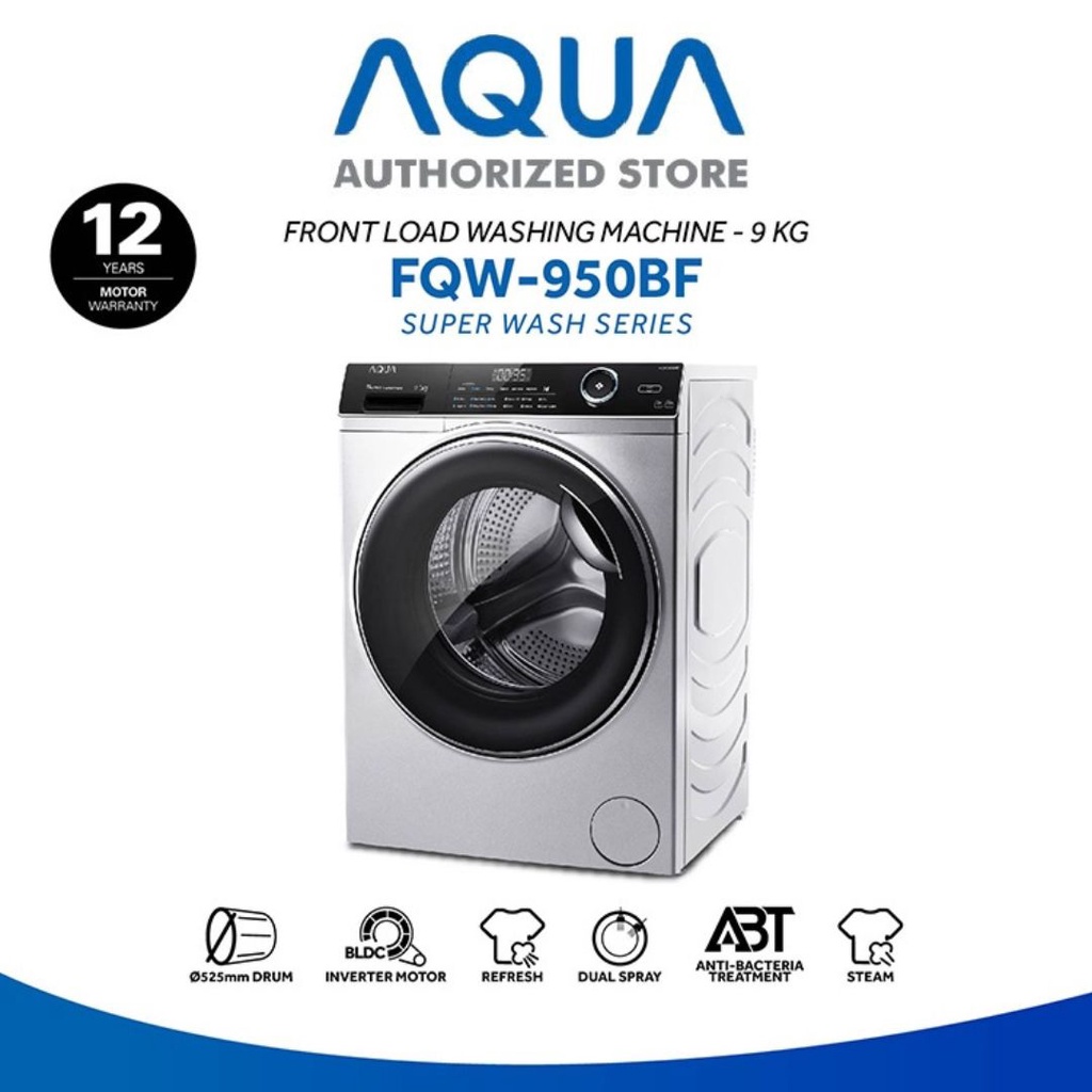 AQUA Japan Mesin Cuci Front Load 9Kg FQW-950BF