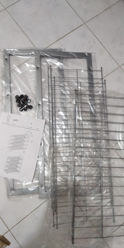 Krisbow Shoe Rack Rak Sepatu 4 Susun Kuat Elegan