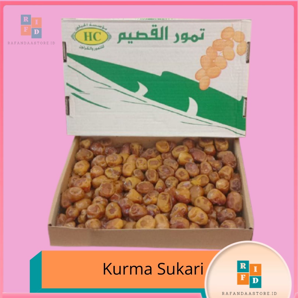 

Kurma Sukari Al Qossim Grad A / Al Qassim 3 Kg / Sukari Premium Sukkari Pekanbaru