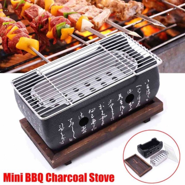 Unik Japanese Korean BBQ Jepang Korea Alat Panggang Masak Portabel 24cm Murah