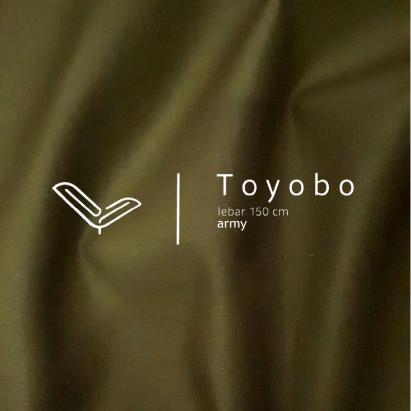 kain toyobo deluxet royal mix fodu hijau army