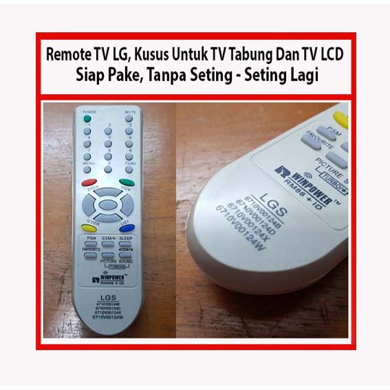Remote TV LG untuk TV Tabung Dan TV LCD