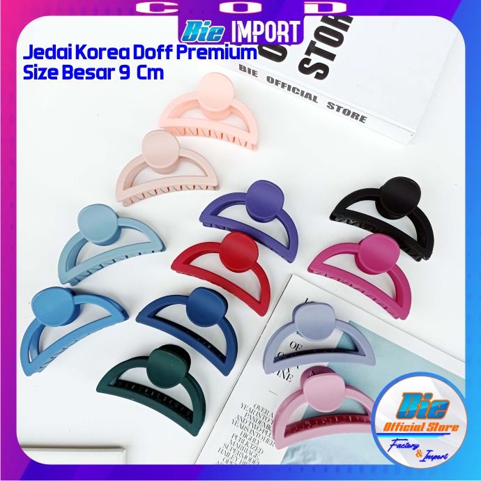 Jepit Rambut Korea Doff Premium Size Besar Impor Best Seller