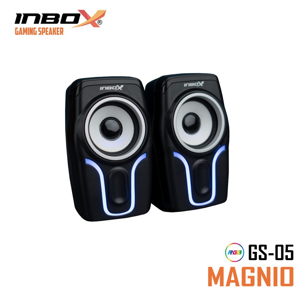 Speaker gaming inbox wired usb audio 3.5mm rgb 3d sound game stereo magnio gs-05 gs05