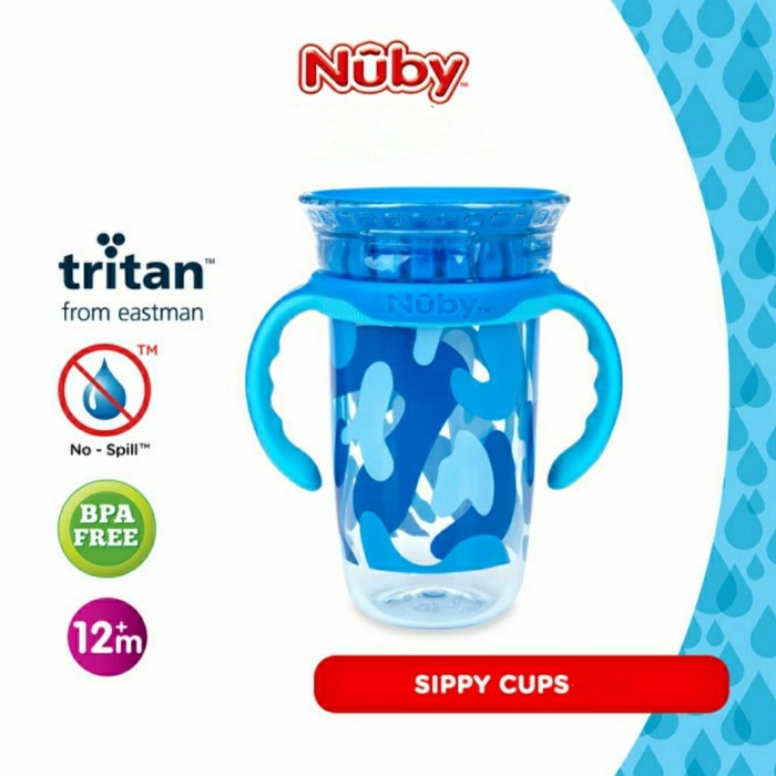 NUBY Tritan Smart Cup Sippy Cup Gelas Minum Bayi Baby Training Cup