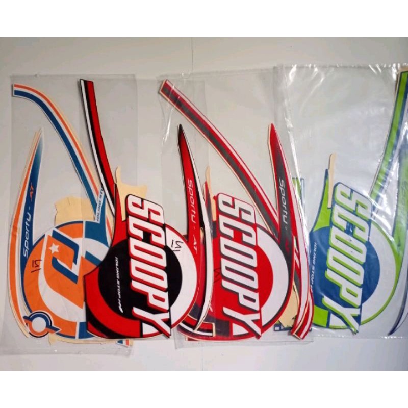 setriping stiker setiker motor Scoopy fi 2015-2016