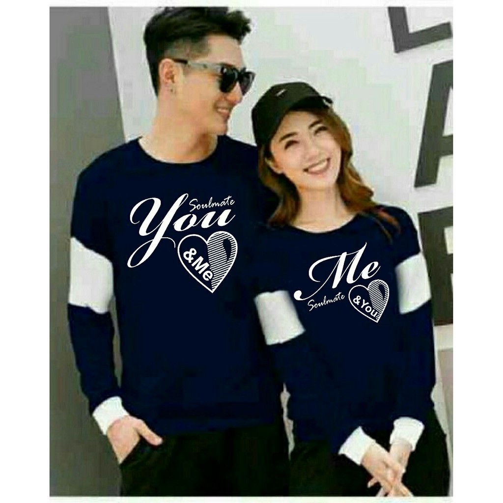 CP Soulmate bV / Baju pasangan wanita pria / Couple soulmate