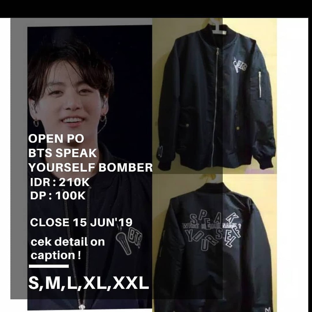 BTS SPEAK YOURSELF BOMBER JACKET