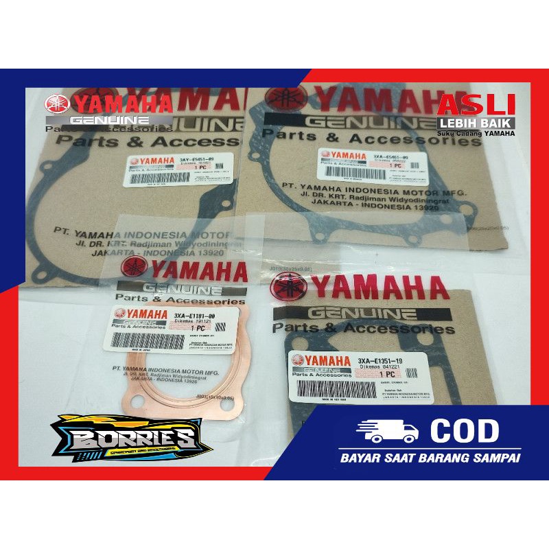 Paking Topset F1ZR 3xa e1351 3xa e1181 3ay e54541 paking blok kop mesin SET ori Yamaha