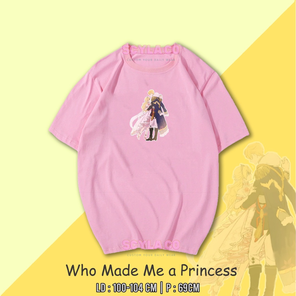 T-SHIRT ANIME WHO MADE ME A PRINCESS OVERSIZE KAOS ANIME WHO MADE ME A PRINCESS JUMBO