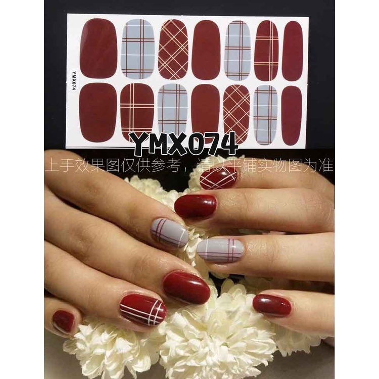 Ymx Stiker Kuku Motif Kartun Grafiti / Leopard Aksen Glitter Anti Air Untuk Nail Art / Manicure