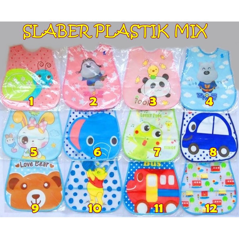 SLABER PLASTIK MIX TATAKAN MAKAN ANAK ALAS MAKAN BAYI SLABER PLASTIK MIX TATAKAN MAKAN ANAK ALAS MAKAN BAYI