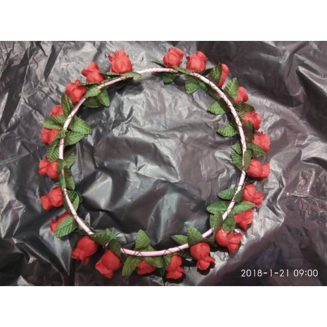 Flower crown SERUNI 6 PCS mahkota bunga/head pieces lusinan.