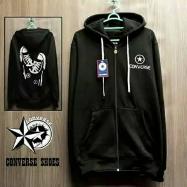 Jaket Hoodie Converse,Jaket Sepatu Converse,Jaket Hodie Warna Hitam,Maroon,Navy,merah,Sweater Pria