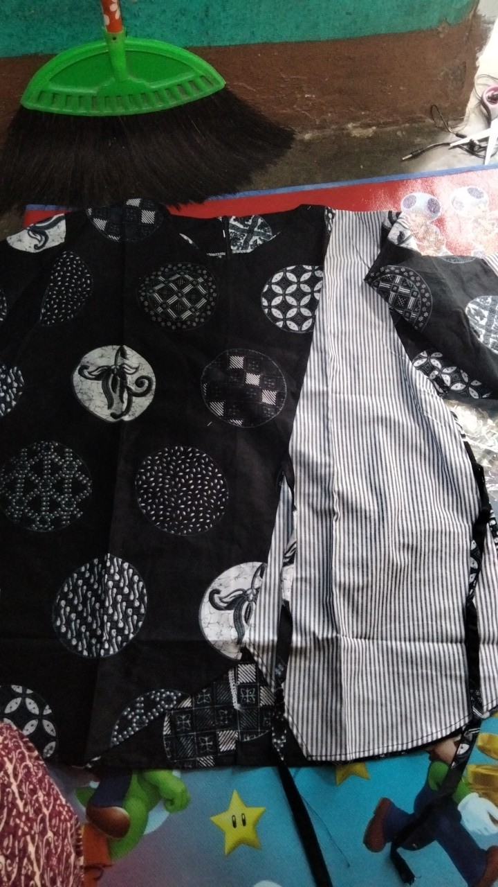 Tey-17 Batik Wanita Asj Sa Hrb026 Kenongo Kemeja Tosca Pendek