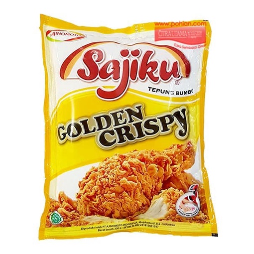 

Sajiku Tepung Bumbu Golden Crispy 200 Gr