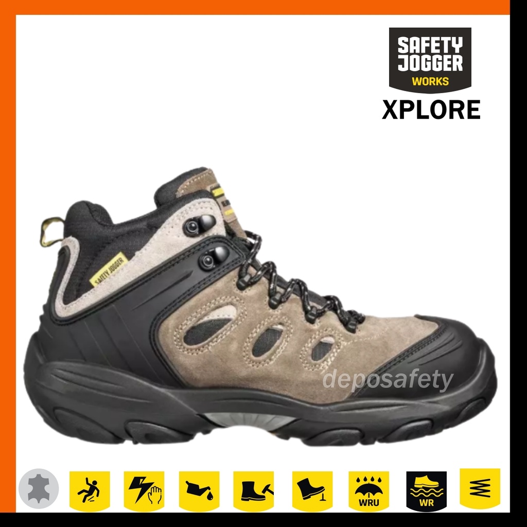 Sepatu Safety Jogger Explore S3 Original 100% - Safety Shoes JOGGER EXPLORE Coklat