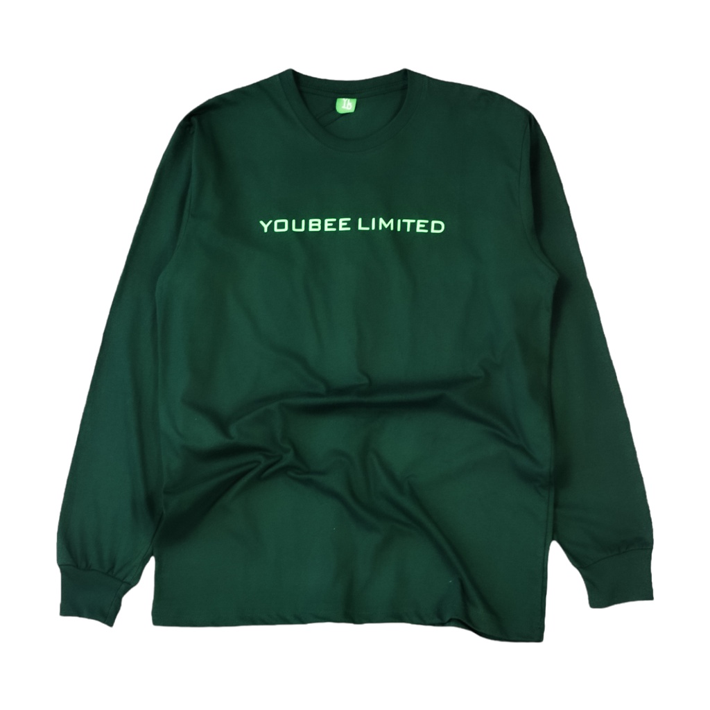 Rancis Jaya - Kaos Panjang Pria | Longsleeve Bear | Green Original | T-Shirt Pria | Kaos pria | BEAR Green
