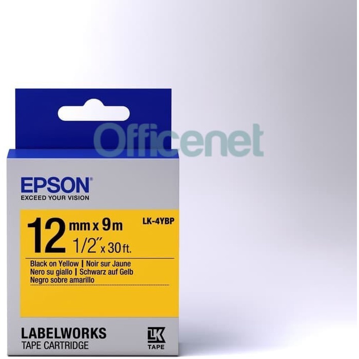 EPSON LABELWORKS 12mm 9meter LABEL TAPE CARTRIDGE