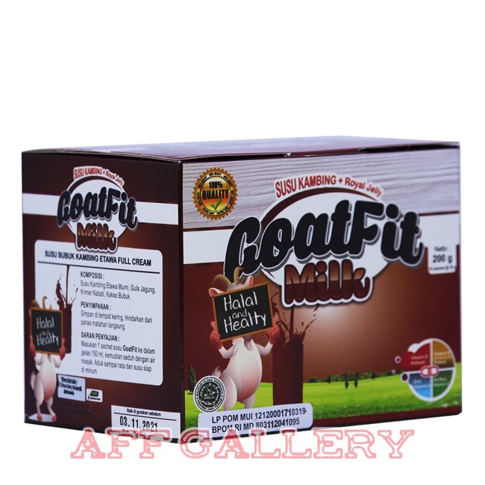 

b2011bb Susu Kambing Etawa Goatfit Milk Coklat Isi 10 Sachet/ Goatfit Xa201As