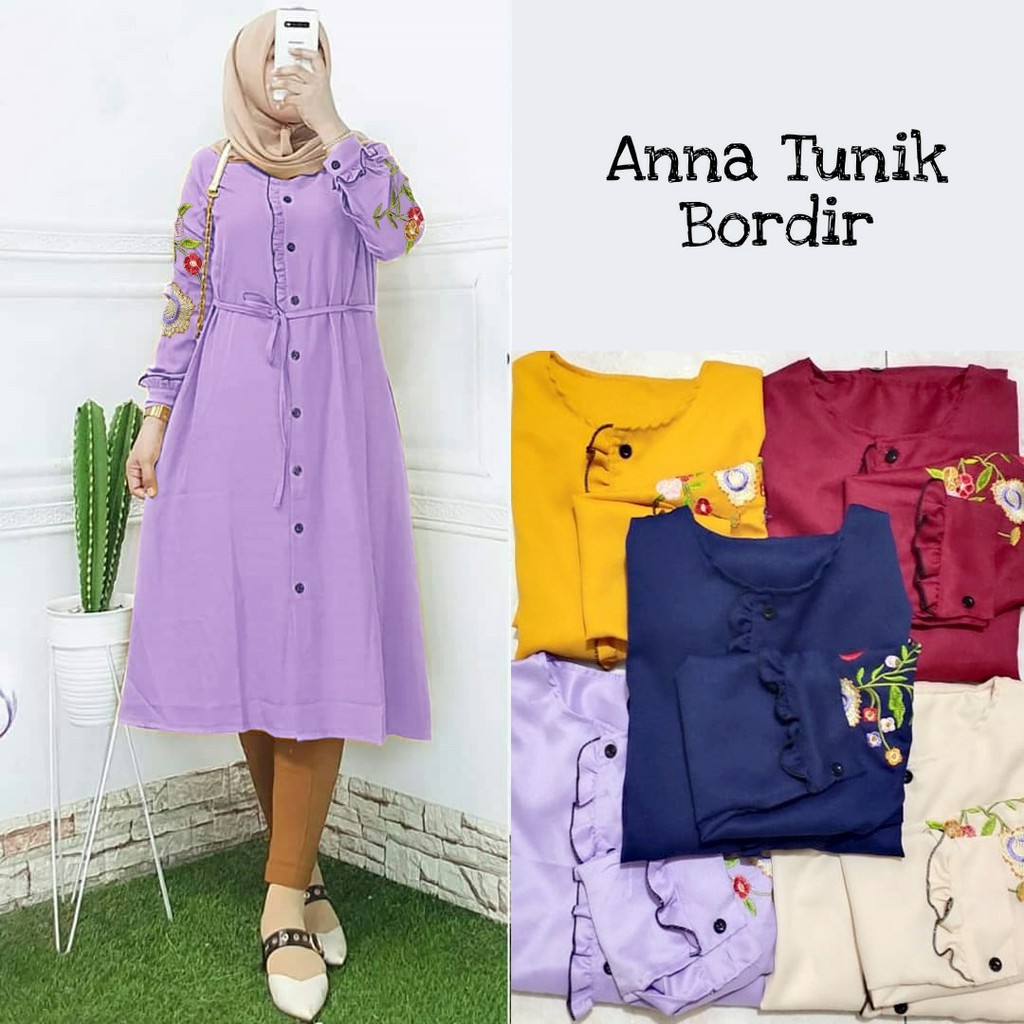 QUINNYSHOP-COD-US-BAJU TUNIK WANITA TERBARU-TUNIK REMAJA-ATASAN TUNIK TERBARU-BAJU TUNIK LEBARAN