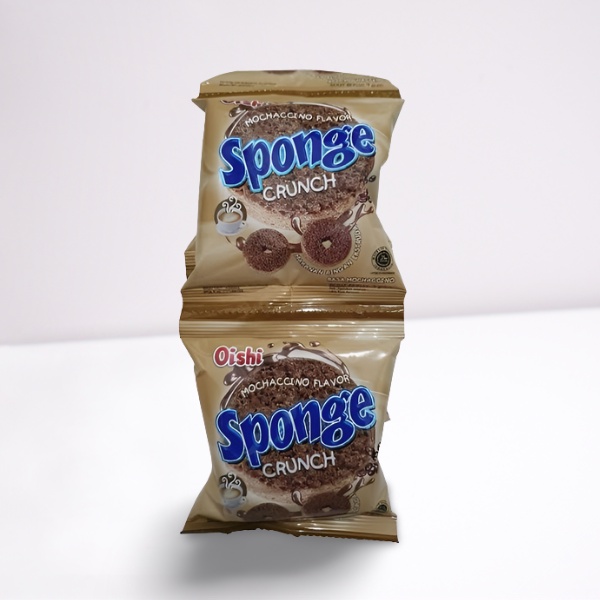 oishi sponge coklat 1 renceng isi 10pcs