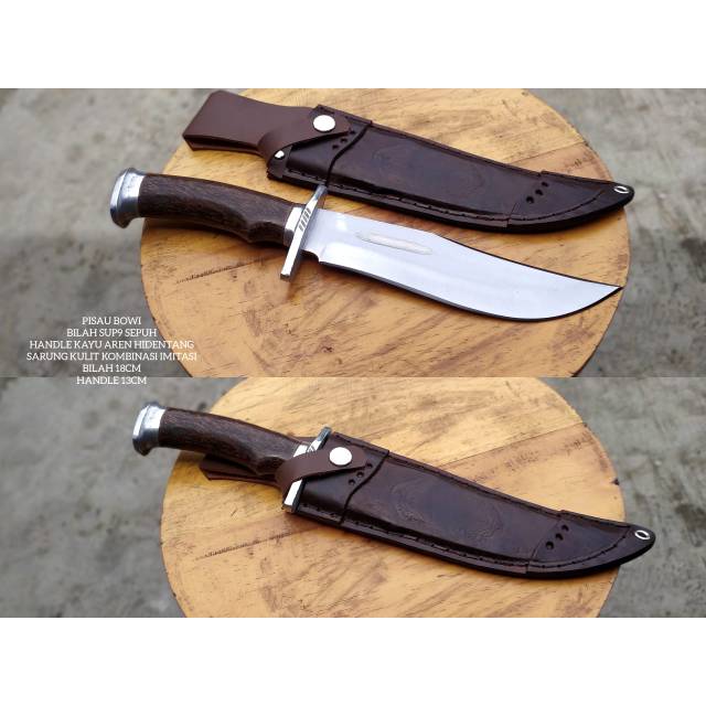 Pisau Bowie Custom / Pisau pemburu / Pisai survival