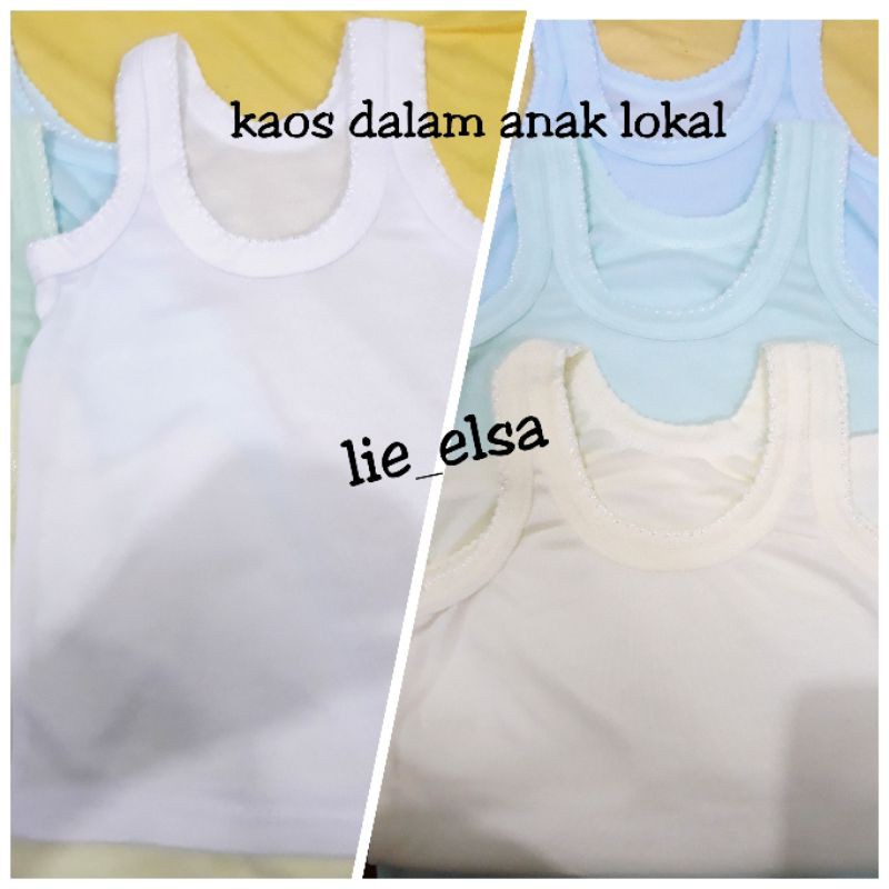 kaos dalam singlet bayi anak dewasa lokal murah