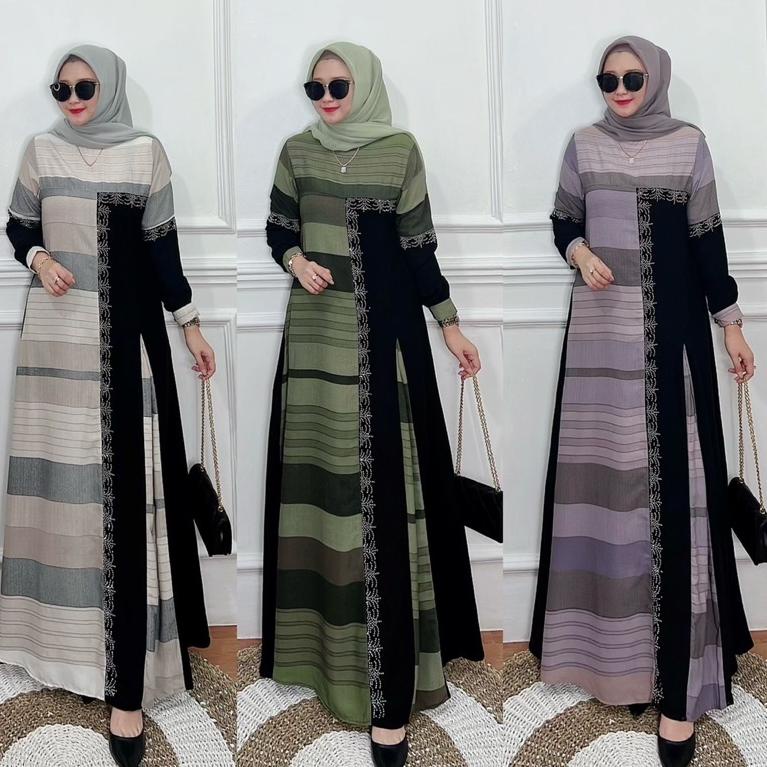 D59Z Gamis a / adisha terbaru / hikmat kw / gamis swarosky