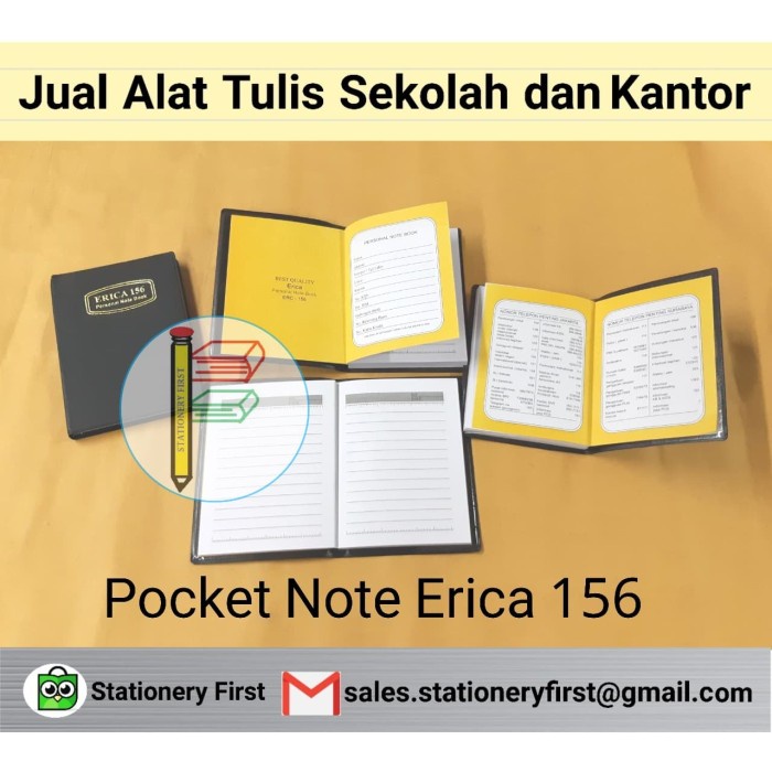 

(BISA COD) Buku Agenda Notes Kantong Saku (Pocket Notes) Erica 156 Grosir
