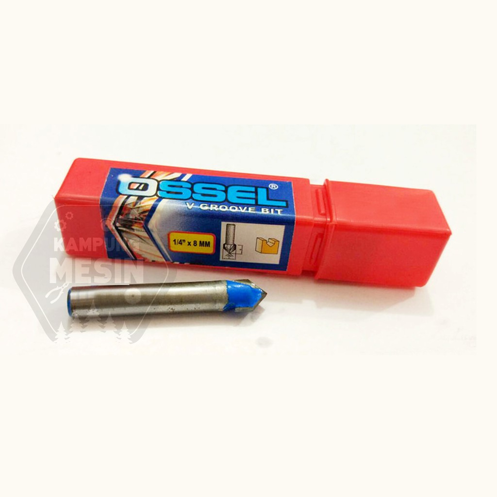 Mata router vee groove 8mm OSSEL mata trimmer vee groove 8mm OSSEL mata profil vee groove 8mm OSSEL