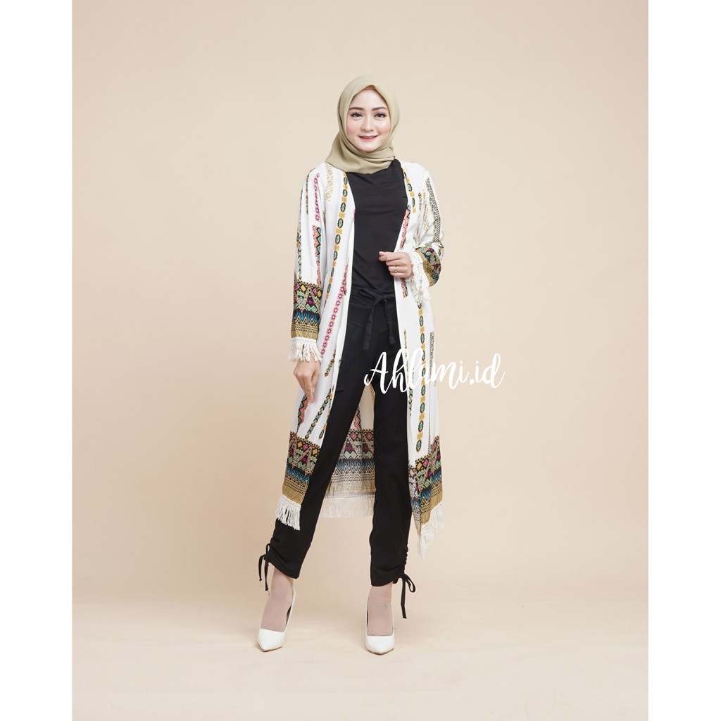 Cardigan Etnik Kekinian Long Outer Premium Long outer Bohemian Selebgram