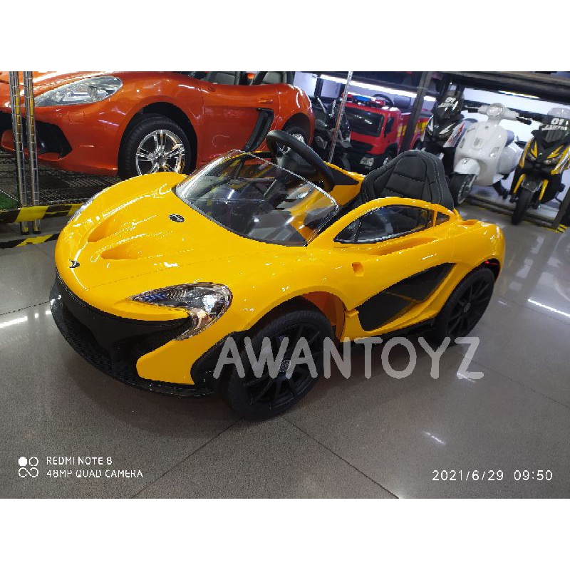 Mobil Aki Anak Sport McLaren P1 Yellow