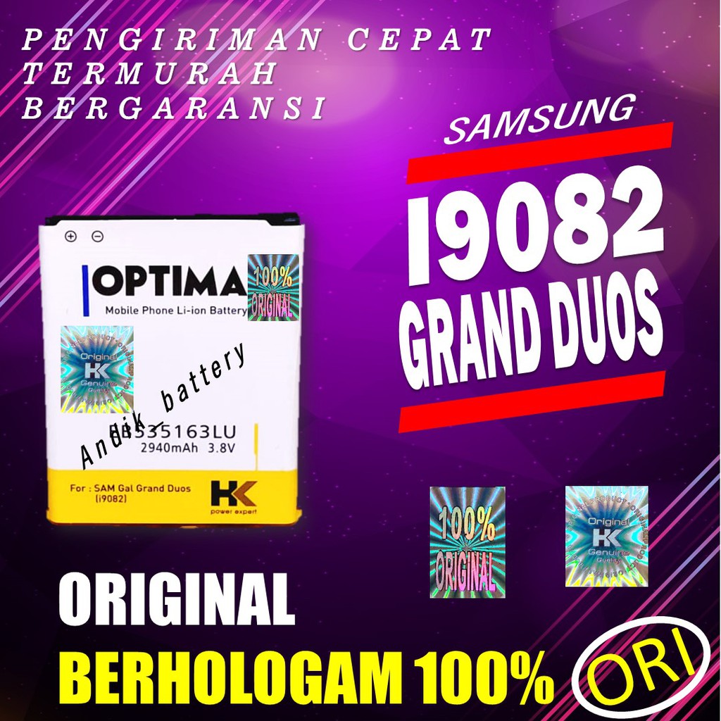 HK I9082 BATERAI SAMSUNG GRAND DUOS I9082 DOBEL POWER HK