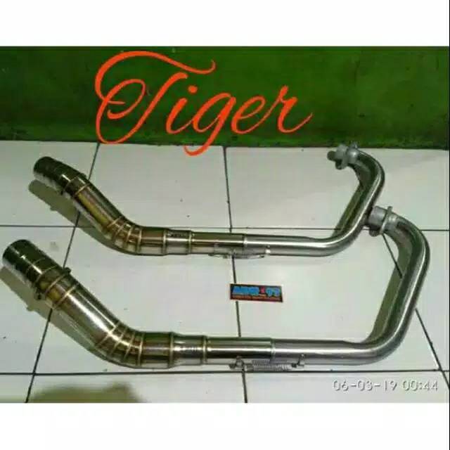 leher knalpot racing tiger lama,tiger revo,vixion,satria,sonic,jupiter mx new,old dll